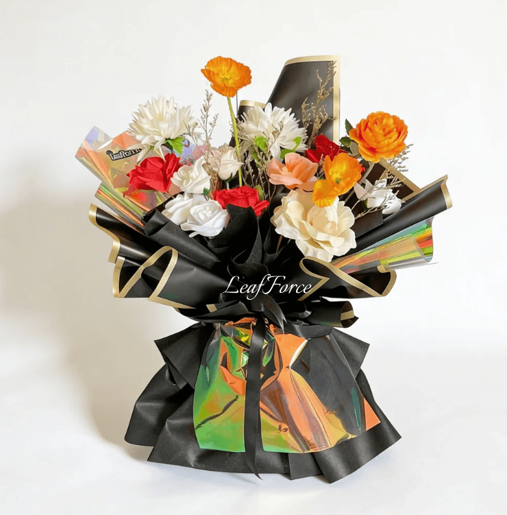 Black Holo Flower